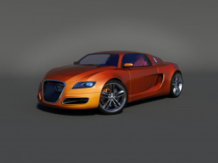 Картинка audi+onyx+concept автомобили 3д concept onyx audi оранжевый серый фон рыжий