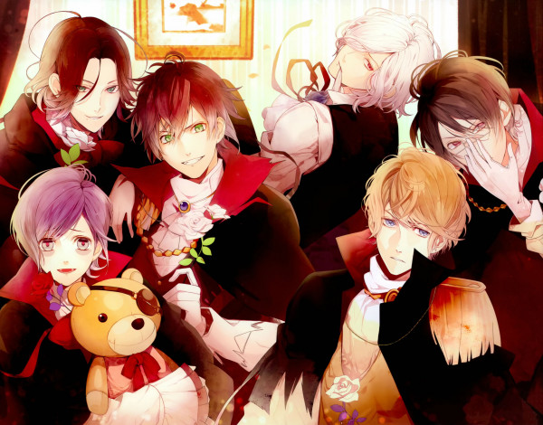 Обои картинки фото аниме, diabolik lovers, дьявольские, возлюбленные