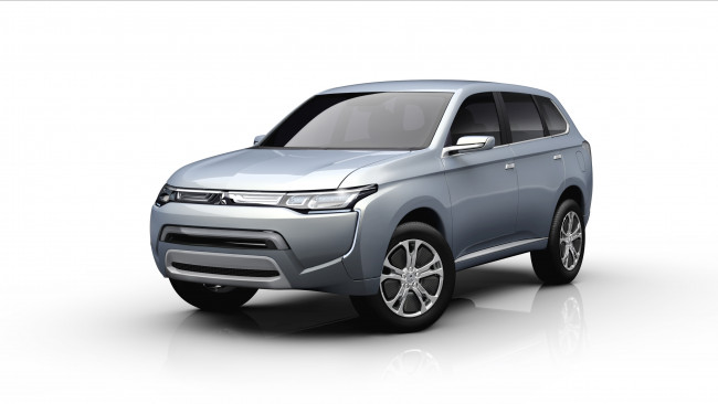 Обои картинки фото mitsubishi px concept  2011, автомобили, 3д, кроссовер, внедорожник, белый, фон, 2011, concept, mitsubishi, px