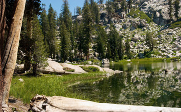 Картинка sequoia+national+park природа реки озера озеро park national sequoia скалы камни вода