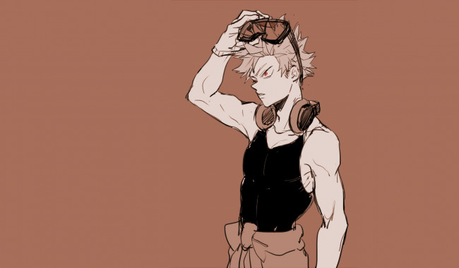 Обои картинки фото аниме, boku no hero academia, bakugou, katsuki