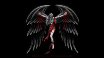Картинка календари фэнтези кровь девушка крылья
