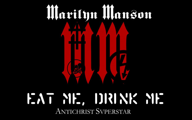 Обои картинки фото marilyn-manson, музыка, marilyn manson, логотип