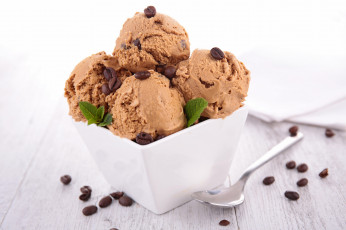 Картинка еда мороженое +десерты лакомство шоколадное драже мята