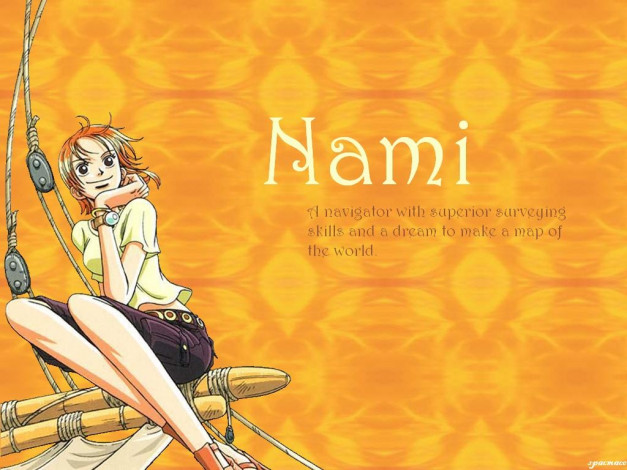 Обои картинки фото nami, аниме, one, piece
