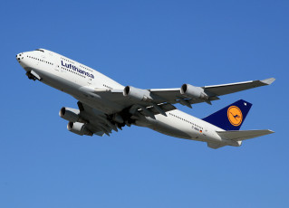 Картинка boeing 747 авиация пассажирские самолёты авация лайнер
