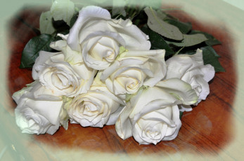 Картинка цветы розы белые букет