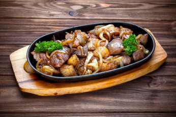 Картинка еда мясные+блюда жаркое петрушка картофель мясо