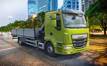 Картинка daf+lf+ 2018 автомобили daf cargo transport new lf euro 6 truck 4k street