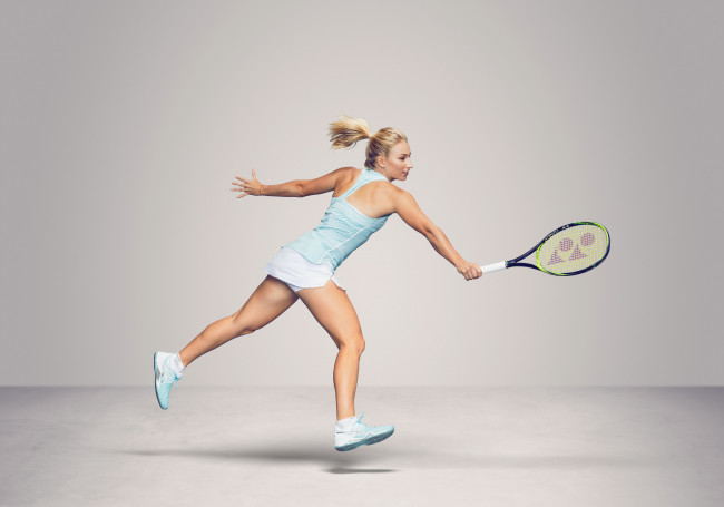 Обои картинки фото спорт, теннис, daria, gavrilova, грудь, фон, взгляд, девушка