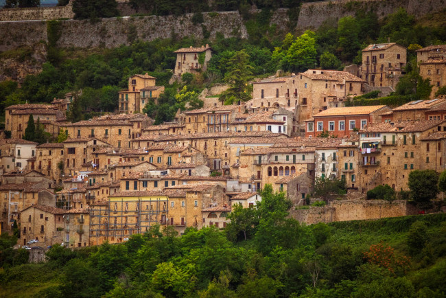 Обои картинки фото civitella del tronto, italy, города, - панорамы, civitella, del, tronto