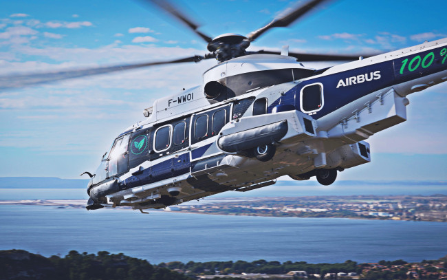 Обои картинки фото авиация, вертолёты, airbus, helicopters, h225, 4k, многоцелевой, вертолет, легкий, современные, вертолеты, hdr