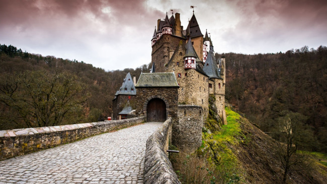 Обои картинки фото eltz castle, germany, города, замки германии, eltz, castle