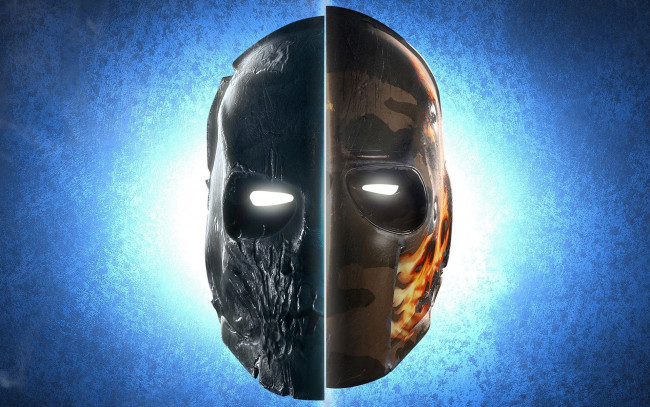 Обои картинки фото видео игры, army of two, маски, половинки