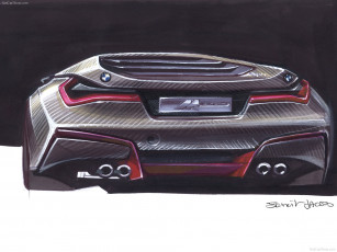обоя bmw, m1, concept, 2008, автомобили, рисованные