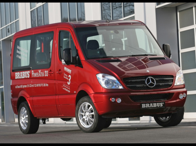 Обои картинки фото 2007, brabus, mercedes, benz, sprinter, автомобили