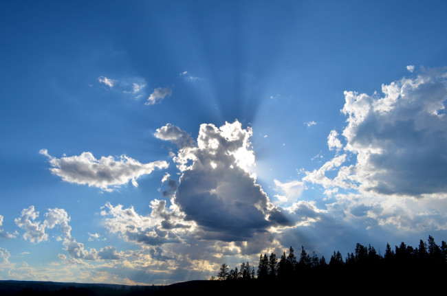 Обои картинки фото природа, облака, солнце, тучи, небо