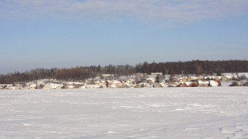 Картинка города пейзажи снег дома