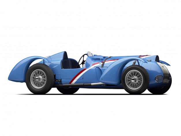 Обои картинки фото автомобили, классика, синий, 1937г, prix, grand, 145, delahaye
