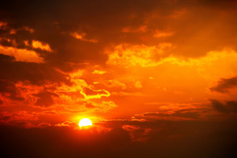 Картинка природа восходы закаты sun солнце закат облака небо свет