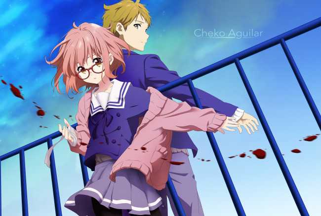 Обои картинки фото аниме, kyoukai no kanata, двое