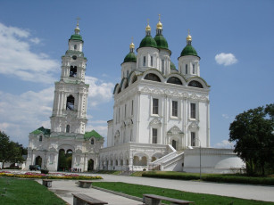 обоя города, - православные церкви,  монастыри, город, церковь, здание