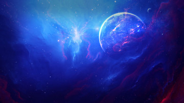 Картинка космос арт планета галактика звезды вселенная