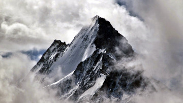 Картинка природа горы вершина облака