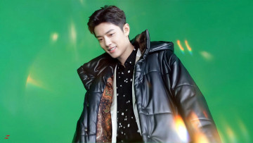 Картинка мужчины xiao+zhan актер куртка улыбка