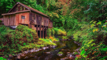 обоя cedar creek grist mill, washington, разное, мельницы, cedar, creek, grist, mill