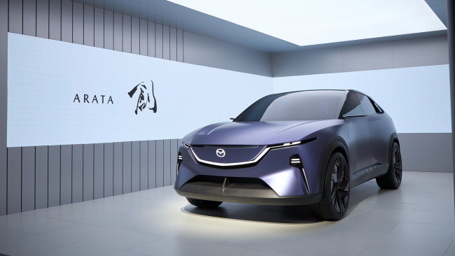 Обои картинки фото mazda arata 2024, автомобили, mazda, arata, электрический, внедорожник, автосалон, auto, china, 2024, пекин