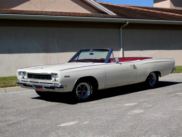 Обои картинки фото 1968, plymouth, satellite, convertible, автомобили