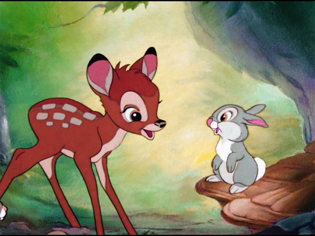 Обои картинки фото мультфильмы, bambi