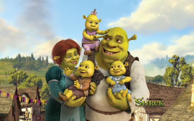 Обои картинки фото мультфильмы, shrek, forever, after