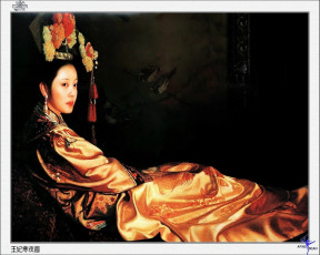 Картинка гуо фанг рисованные живопись китаянка национальный костюм