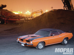 Картинка 1974 plymouth barracuda автомобили