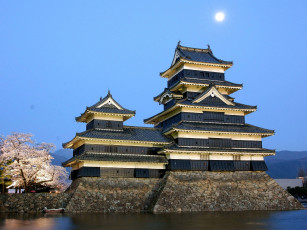 Картинка замок мацумото Япония города замки Японии