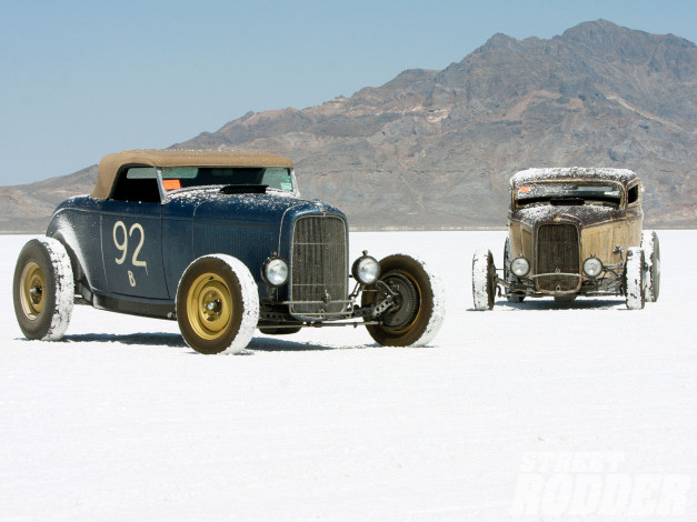 Обои картинки фото 1932, ford, highboy, roadster, coupe, автомобили, custom, classic, car