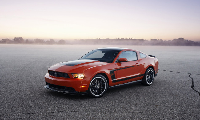 Обои картинки фото 2012, ford, mustang, boss, автомобили