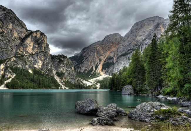 Обои картинки фото италия, брайес, природа, горы, озеро