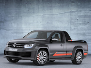 Картинка автомобили volkswagen concept power amarok темный 2014г