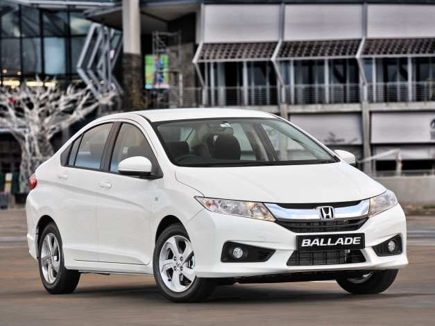 Обои картинки фото автомобили, honda, светлый, 2014, ballade