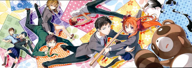 Обои картинки фото аниме, gekkan shoujo nozaki-kun, kantoku, hori, masayuki, seo, yuzuki, автор, сёдзе, манги, девушки, gekkan, shoujo, nozaki-kun, парни, арт, wakamatsu, hirotaka, нозаки, романтика, nozaki, umetarou, mikoshiba, mikoto, sakura, chiyo, kashima, yuu