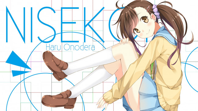 Обои картинки фото аниме, nisekoi, девушка, арт, artist, taiyaki, onodera, haru