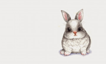 Картинка рисованное животные +зайцы +кролики арт зайчик малыш рисунок кролик детская карандаш