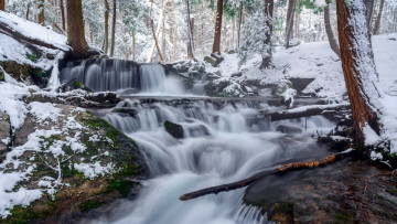 Картинка природа водопады водопад зима