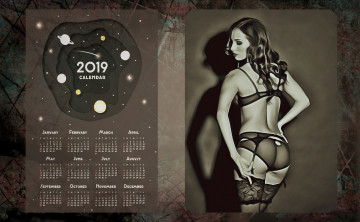 Картинка календари компьютерный+дизайн чулки профиль девушка