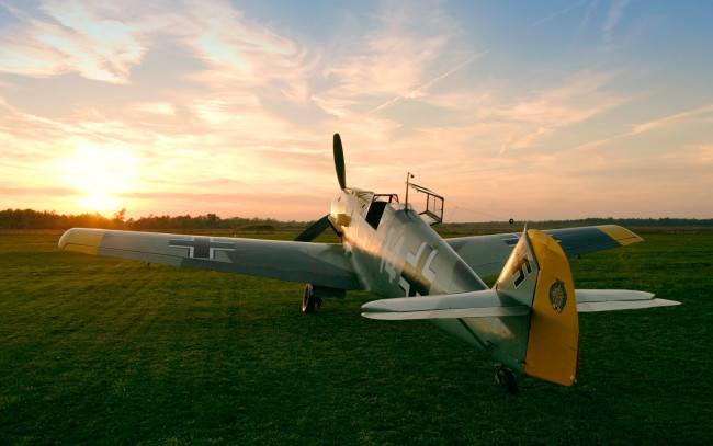 Обои картинки фото авиация, лёгкие одномоторные самолёты, ме-109, messerschmitt