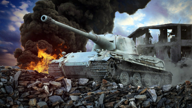 Обои картинки фото техника, военная техника, лев, танк