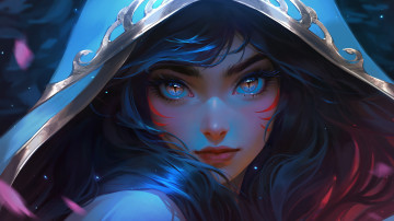 обоя видео игры, league of legends, девушка